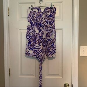 YUMI KIM 100% silk floral sweetheart romper XS